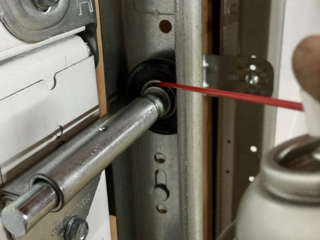 noisy garage door fix
