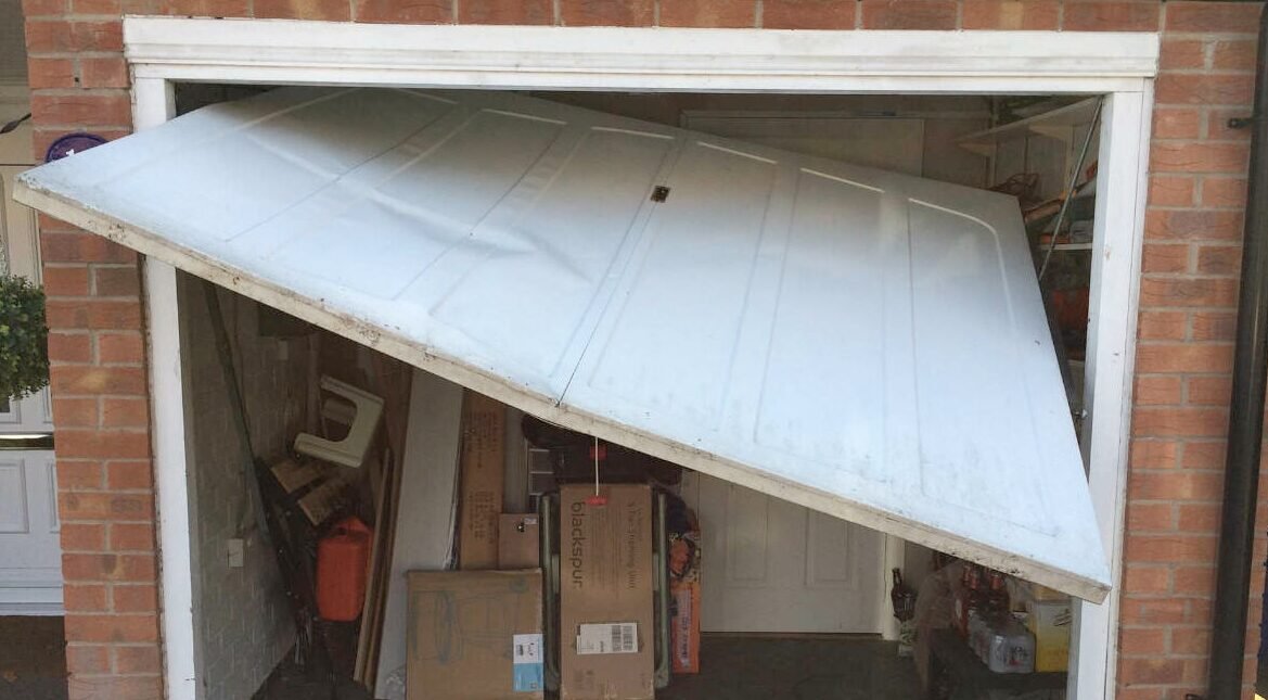 Garage door repair service.