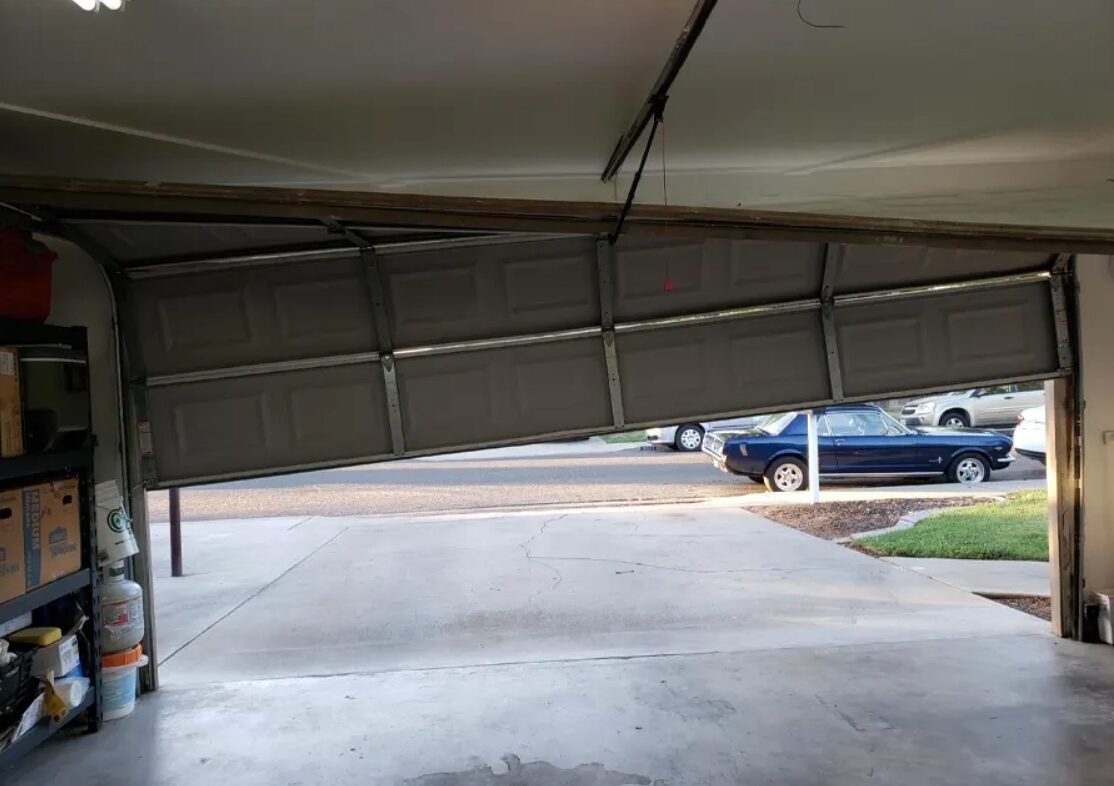 Off-Track Garage Door Realignment
